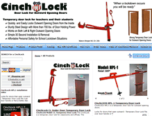 Tablet Screenshot of cinchlock.com